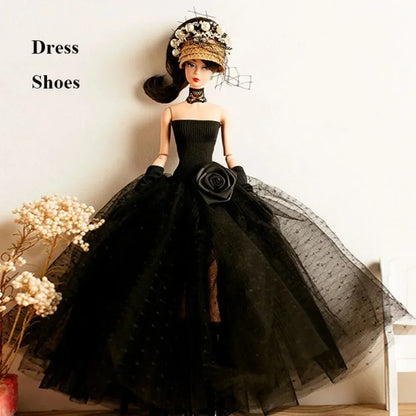 Elegant Doll Party Clothes 10 Styles Fashion Plush Coat Casual Wears Dolls DIY Accessories 11.5