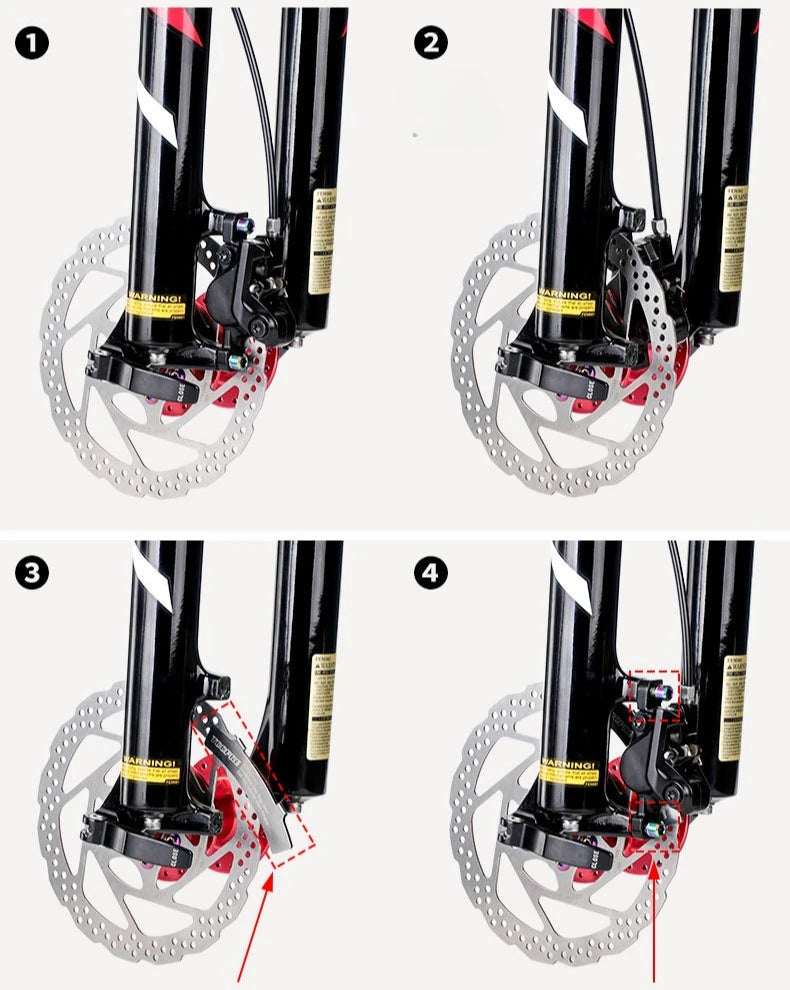 Bicycle Disc Brake Pads Adjusting Tool Stainless Steel Mounting Bike Hydraulic Disc Brake MTB Hydraulic/Line Disc Brake Caliper