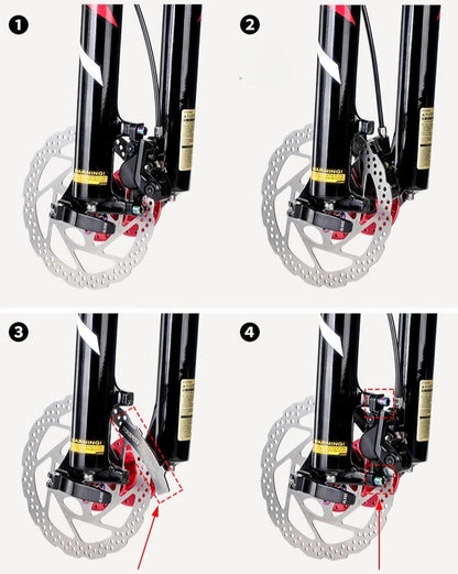 Bicycle Disc Brake Pads Adjusting Tool Stainless Steel Mounting Bike Hydraulic Disc Brake MTB Hydraulic/Line Disc Brake Caliper