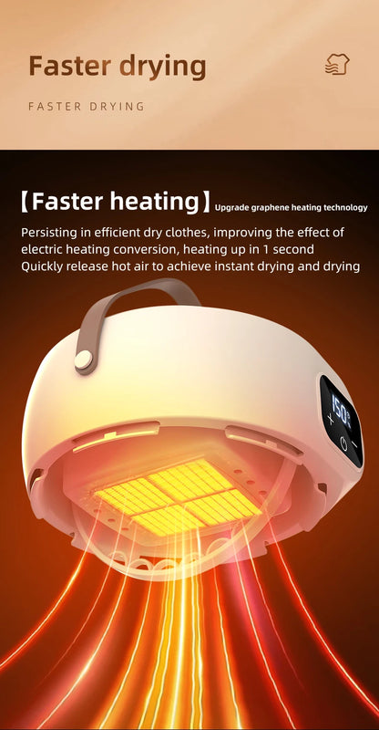 Portable Electric Clothes Dryer Multifunctional Dryer Machine Foldable Clothes Dryer with Timer Mini Clothes Dryer For Travel