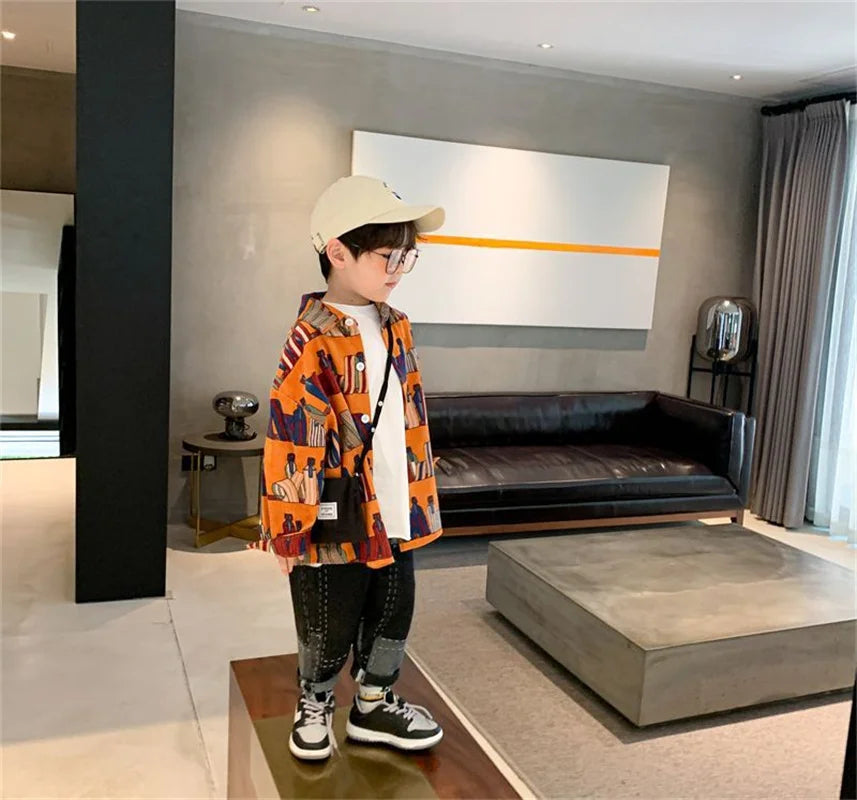 Boys Baby's Kids Blouse Coat Jacket Outwear Cotton 2024 Sweet Spring Autumn Shirts Outwear High Quality Children's Clothing