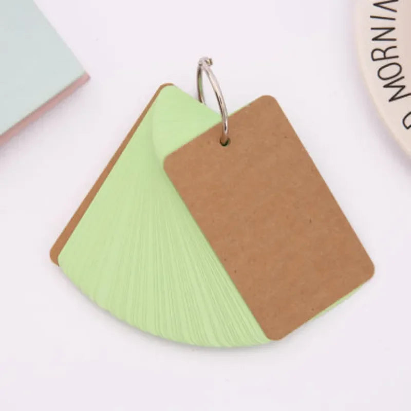 50 Sheets/set Blank Mini Notepad Memo Pad Portable Binder Mini Notebook Stationery Sticky Note for Students Staff
