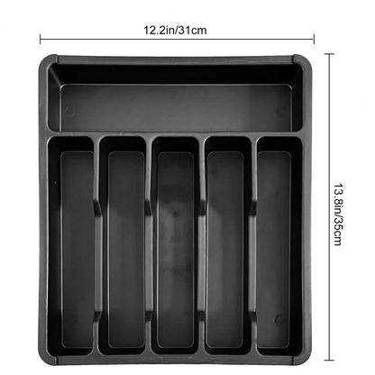 35*31cm Drawer Organizer Tray For Kitchen Drawer Expandable Cutlery Holder Adjustable Utensil Divider Spatula Gadgets Storage