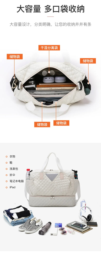 Large Capacity Travel Bags Luggage Organizer Bag Handbag Waterproof Portable Foldable Travel Clothes Storage Bag Shoulder Bags