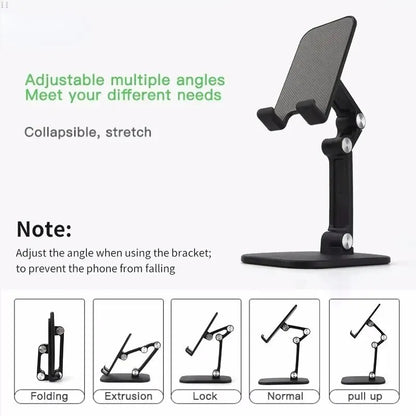 Desktop Phone Holder Can Be Freely Raised And Lowered, Adjustable In Height, Foldable, Portable Tablet For Live Streaming
