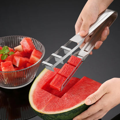 Watermelon Cutter Slicer, Cube Watermelon Cutting, Quickly Safe Watermelon Knife, Fruit Slicer Salad Melon Baller