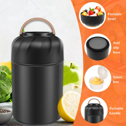 500ml Vacuum Insulated Food Jar Stainless Steel Insulated Food Thermos Leak Proof Thermo Food Jar Insulated Food Container