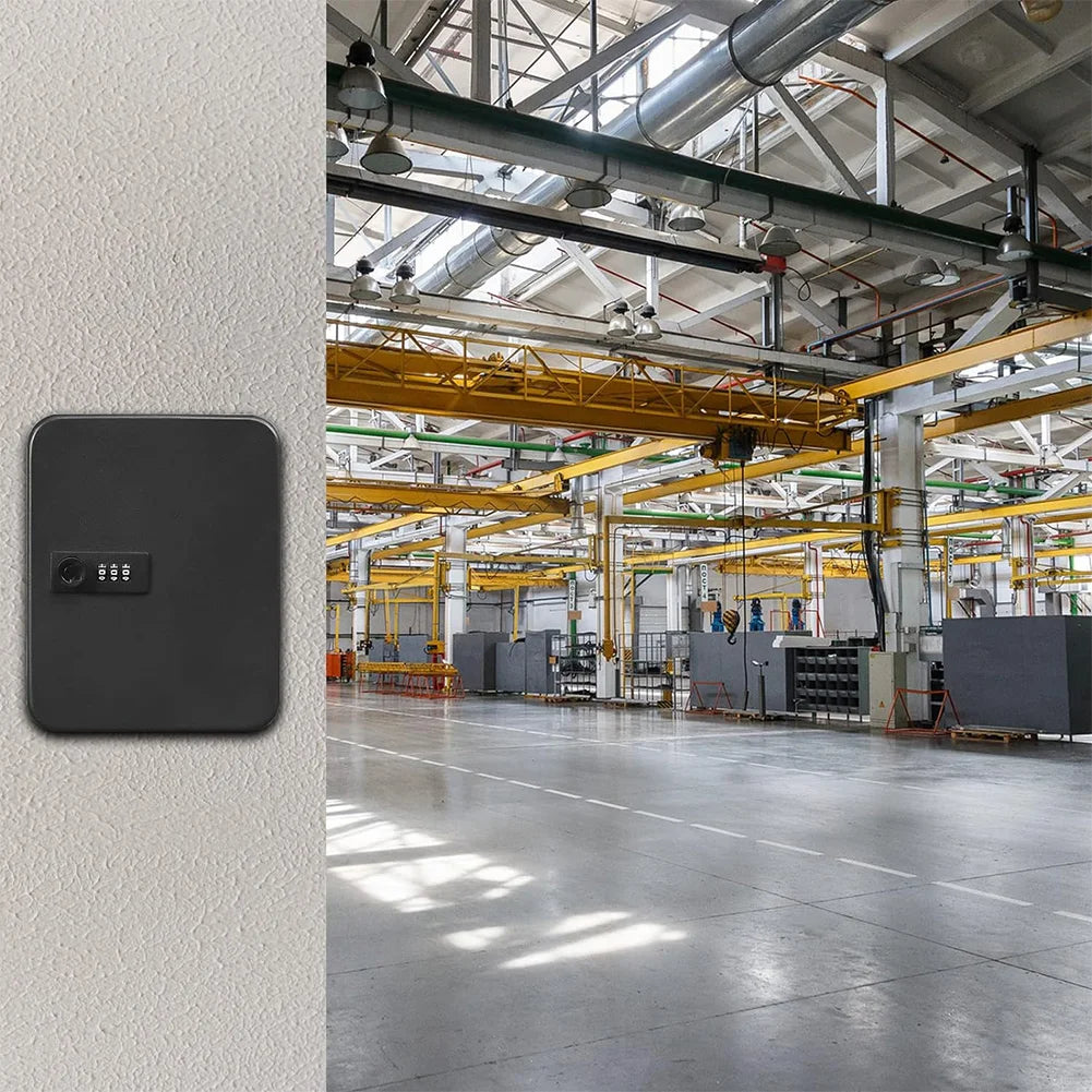 Key Box Wall Mounted 20 Key Hooks Key Cabinet Wall Mount with Key/Code Lock Key Storage Lock Box Key Cabinet Security Lock Box