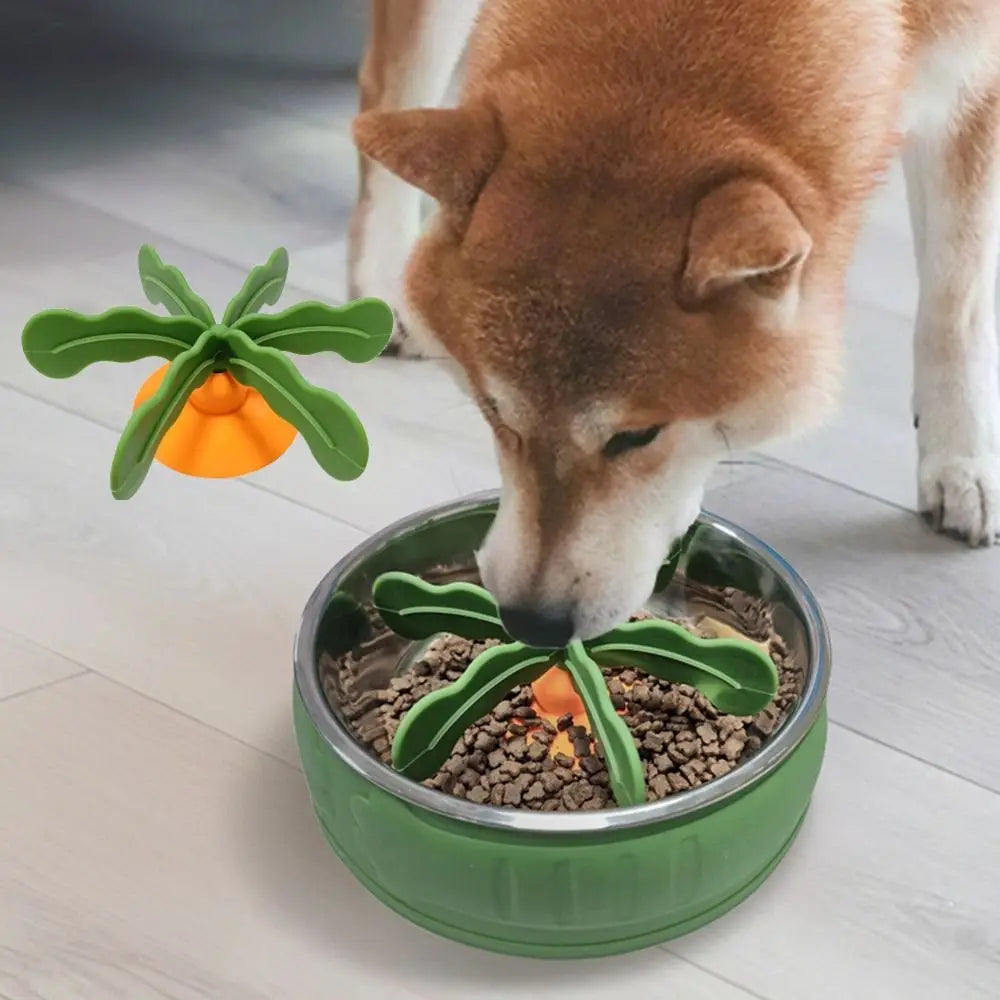 Silicone Pet Bowl Slow Feeder Fun Shape Anti-Choke Dog Slow Feeder Anti-slip Bloat Stop Pet Slow Food Dispenser