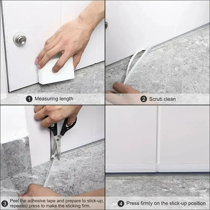 1pc Door Draft Stoppers For Bottom Of Door, Adjustable Self-Adhesive Sound-Proof Door Bottom Seal Strip