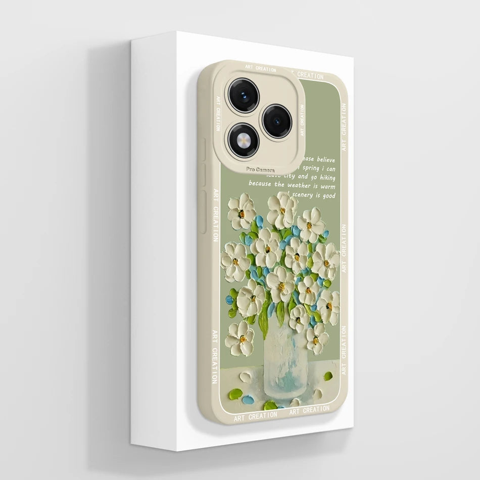 For Honor 400 Lite Case Simple Butterfly Soft Liquid Silicone Full Protection Back Cover For Honor 400Lite 5G Phone Protectors