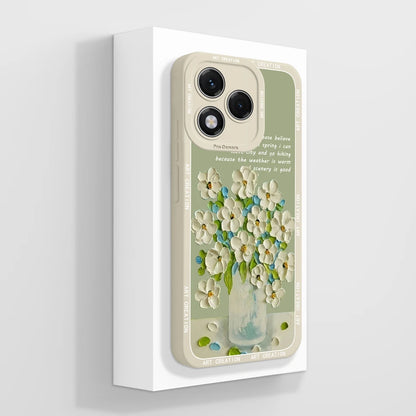 For Honor 400 Lite Case Simple Butterfly Soft Liquid Silicone Full Protection Back Cover For Honor 400Lite 5G Phone Protectors