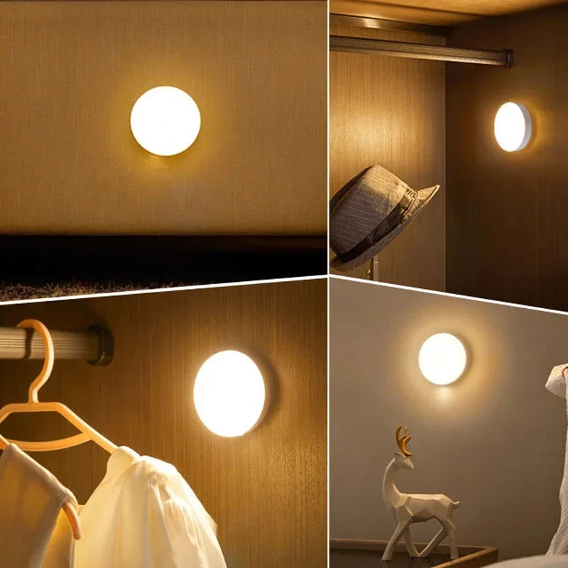 LED night light, motion sensing light, USB charging wireless bedside light, wardrobe light, kitchen corridor wardrobe light, l