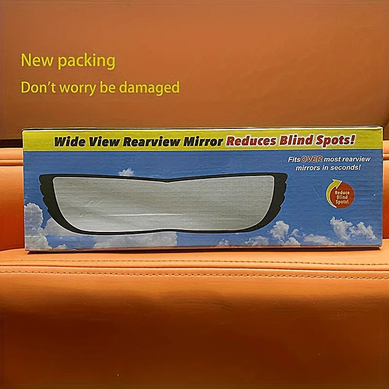 Car ultra wide angle interior rearview mirror large field of view auxiliary mirror reflective mirror borderless reversing mirror