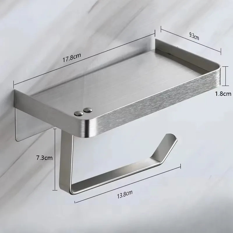 Stainless steel tissue holder for bathroom accessories