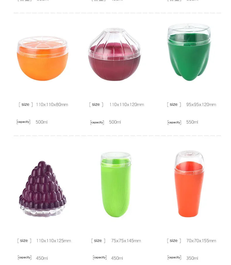 Food Fruit Vegetable Reusable Airtight Fresh Storage Storage Box for Fruits and Vegetables Easy to Clean Kitchen Gadgets