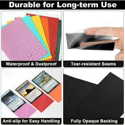 50Pcs/Pack Game Card Sleeves Single Sided Frosted Card Holder Trading Card Protector for TCG Card Photo Card 66x91mm