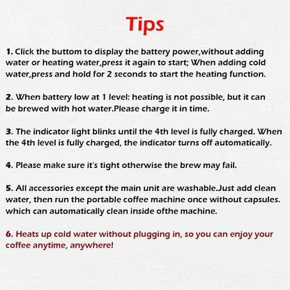 Portable 2 In1 Espresso Machine, Compatible Capsules and Ground Coffee,19 Bar Pressure,Perfect for Kitchen Travel,Camping