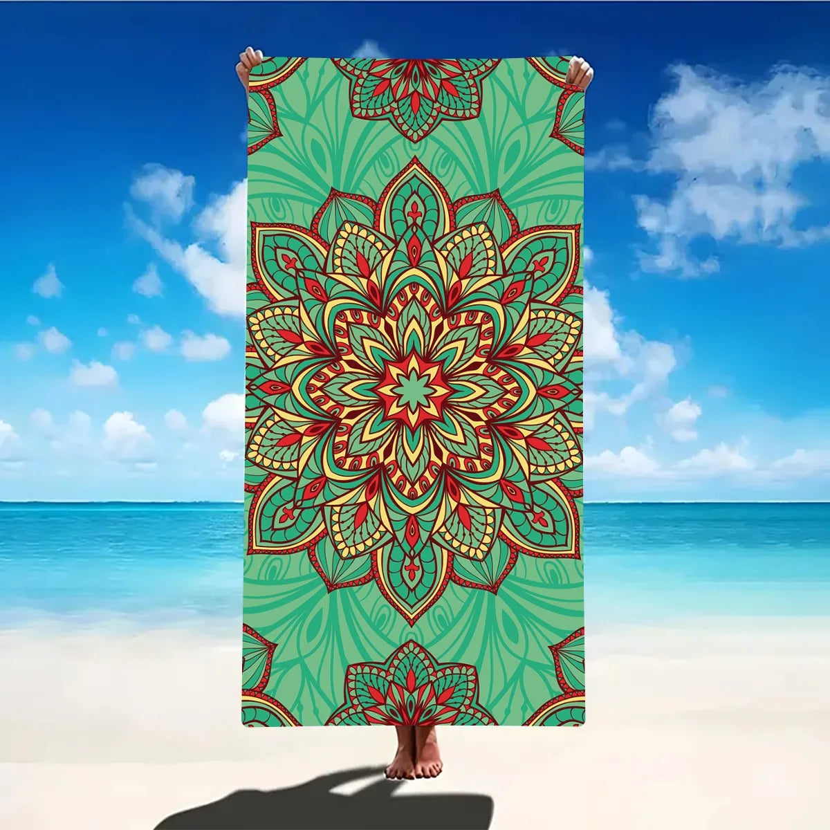 1PC Beach Towel Boho Design Bath Towels Extra Large Sand Free Quick Dry Travel Towels Gifts For Yoga Sports Adults