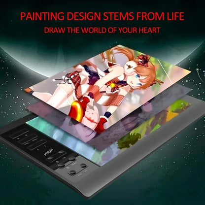 10*6 Inch Portable Digital Tablet Connect Mobile Phone Digital Pressure Drawing Tablet Interactive Graphic Tablet For Drawing