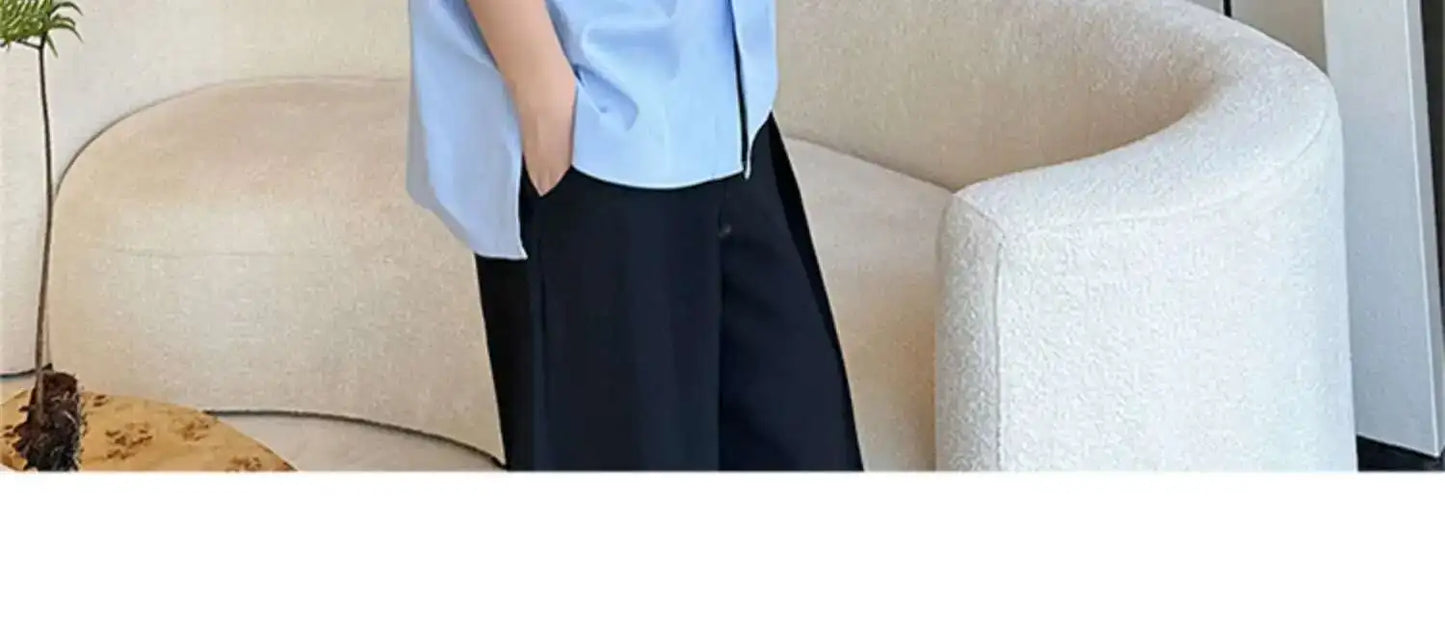 LUZHEN Niche Design Stylish Short Sleeve Shirts Original Fashion Elegant Handsome Korean Clothing Men Casual Blouses Tops LZ4028