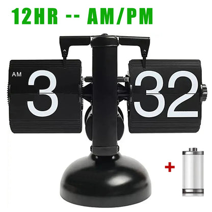 Automatically Page Turning Flipping Clock for Modern Home Office Decoration.A Battery Included.Full of Sense of Technology.