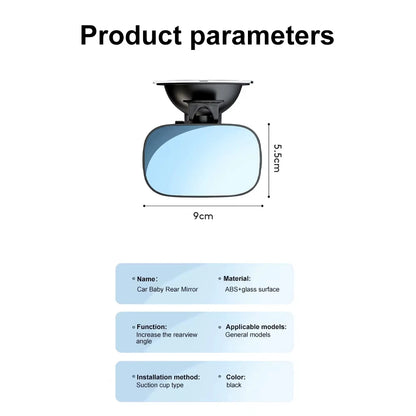 1PCS Car Seat Back Rear View Mirror Adjustable 360 degrees Rotatable Baby Kids Car Safety Rear Back Seat Monitor Rearview Mirror