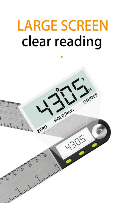 Multi functional digital angle ruler-High precision universal level and multi-purpose electronic measuring ruler