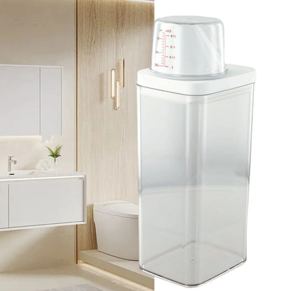 1PC High Quality Laundry Detergent Dispenser For Laundry Detergent Powder Kitchen Plastic Airtight Food Storage Containers
