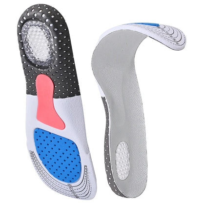 Silicone Gel Insoles Sport Running Insoles for feet Man Women orthopedic pad Massaging Shock Absorption arch support