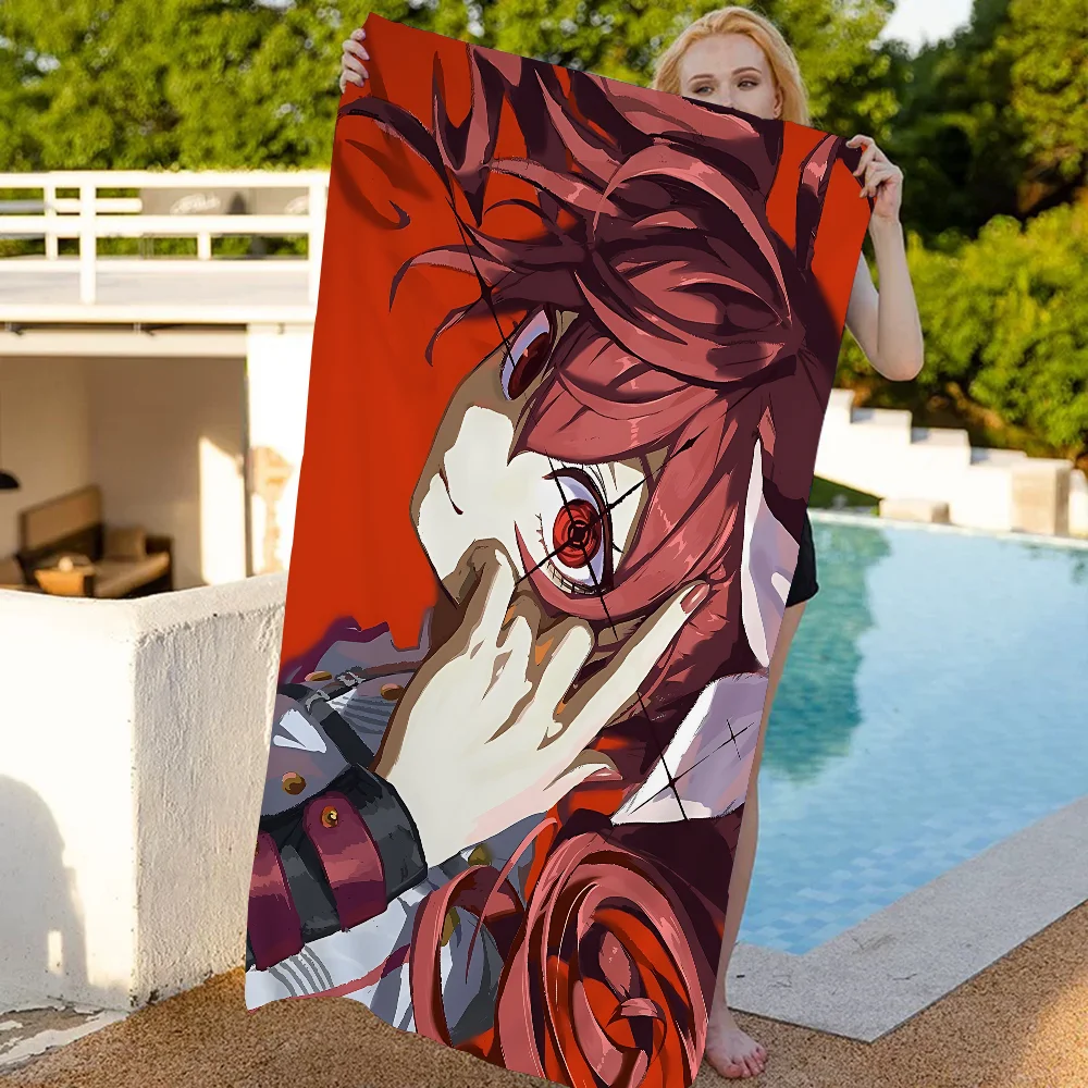 T-TETO K-Kasane Anime Cartoon Beach Towel Cute Kawaii Room Decor Bath Girls Children Hand Towels For Bathroom Shower