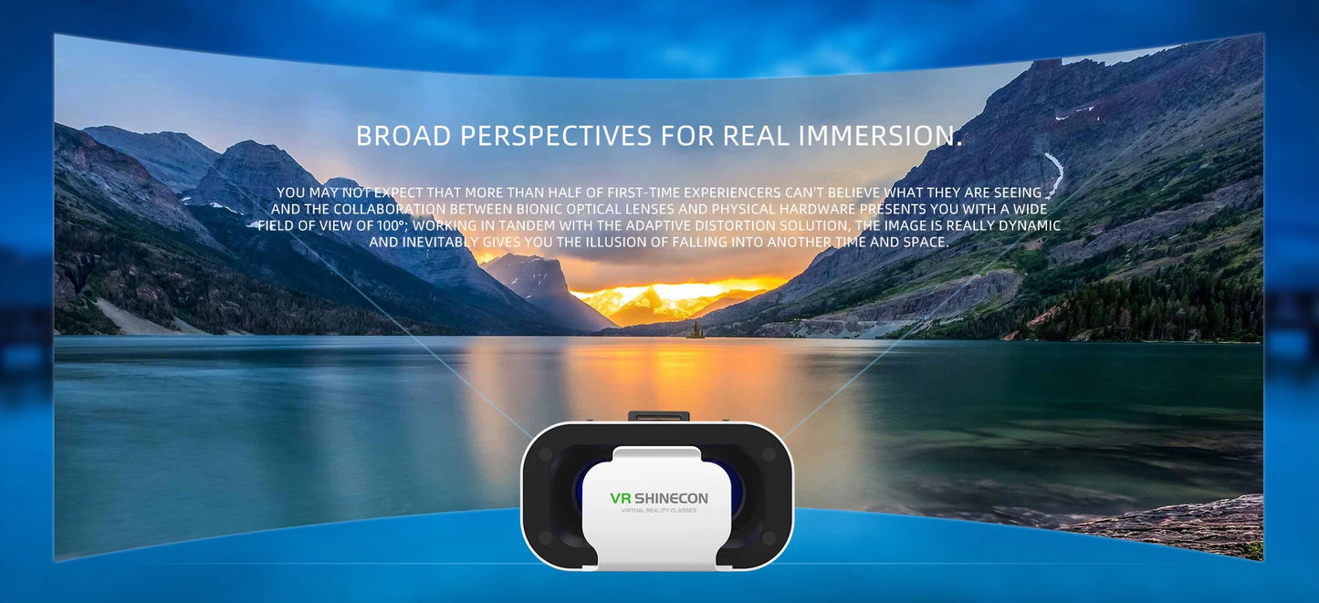 VR Glasses 3D Headset Virtual Reality Device Helmet Goggles Lenses Mobile Smartphone Smart Phone Cell Realidade Viar VR