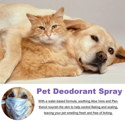 Pet Deodorization Spray 50ml Dog Perfume Lavender Oil Deodorization Spray Anti Itching Fragrant Pet  Cat and Dog Beauty Care