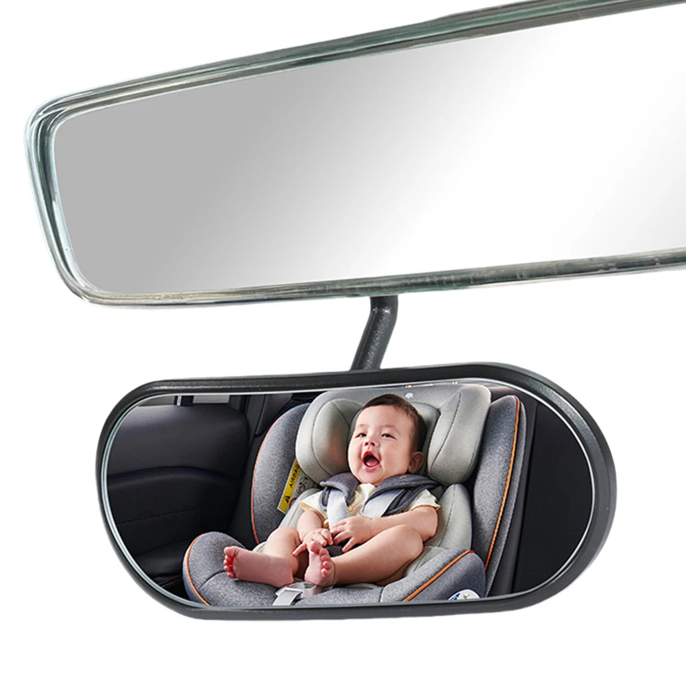 Baby Car Mirror 360° Adjustable Wide Angle Backseat Monitor Automotive Rearview Baby Observation Mirror for Windshield