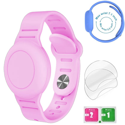 Silicone Steel Clip Compatible with Apple AirTag - Protective Silicone Clip for Tracker Protect Keychain Silicone Cover