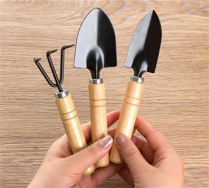3 Pcs Set Small Shovel Gardening Digging Garden Tool Sets for Indoor & Outdoor Flower & Vegetable Planting Potted Plant Supplies