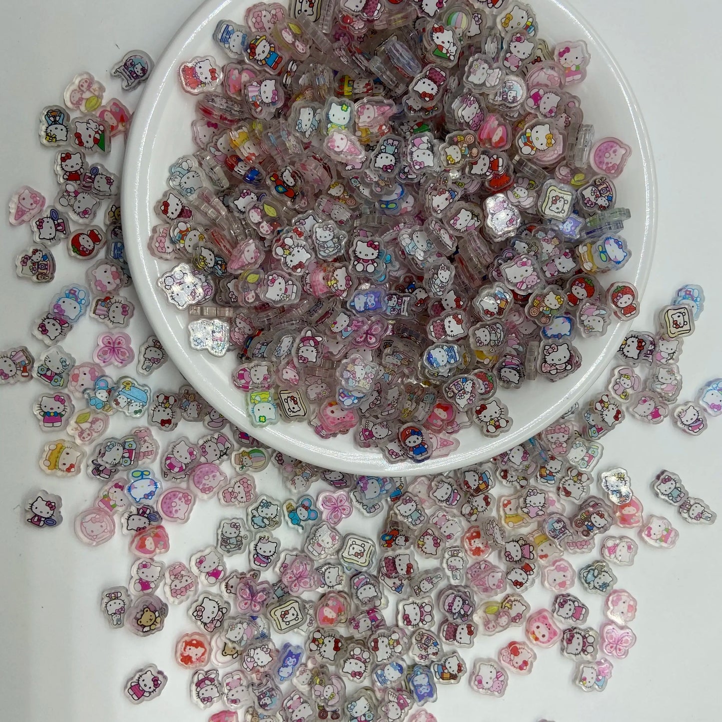 Chiikawa acrylic DIY accessories animation peripheral acrylic accessories Xiaobawusaqi flying cat and mouse accessories pendant