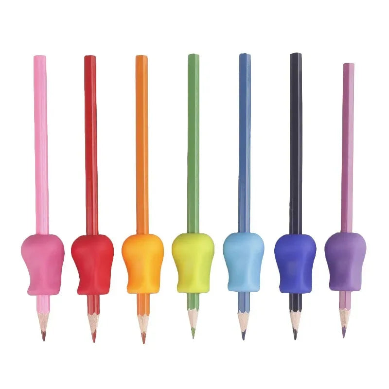 5-10pcs Writing Corrector Finger Posture Correction Tool Trainer Children's Pen Writing Assistant Grip Suit Student Stationery