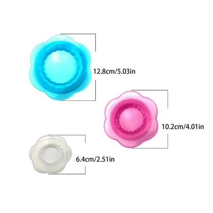 Silicone Stretch Lids Set Reusable Food Petal-Shaped Bowl Covers Round Petal-Shaped Elastic Food Container Fresh-Keeping Cover