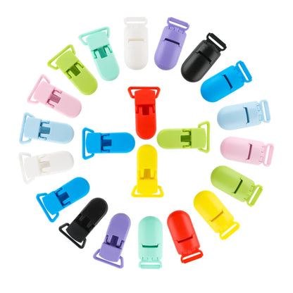 10Pcs/Lot Plastic Clasp Colorful Solid Clip Chain Making For Jewelry Handmade Crafts Making Accessories