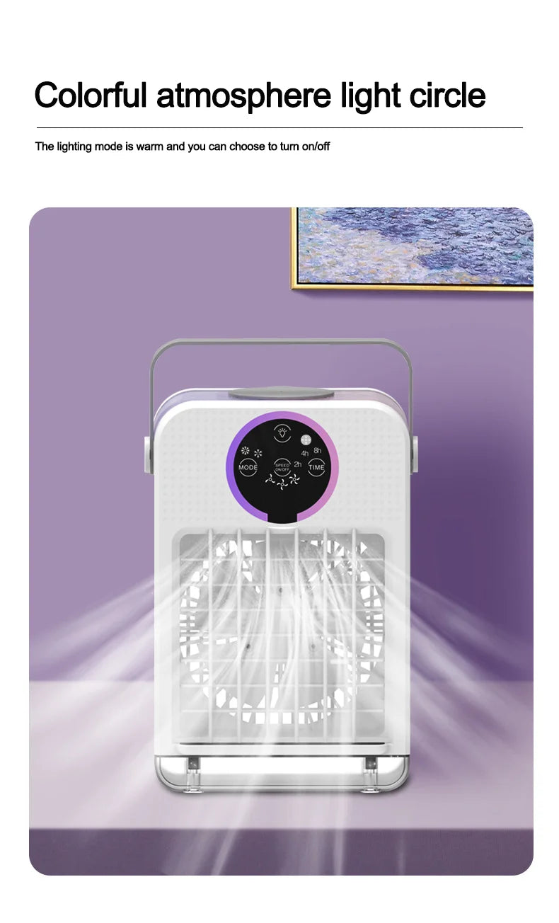 Home desktop air conditioning fan dormitory USB mini electric fan refrigeration air conditioning office small mobile air cooler