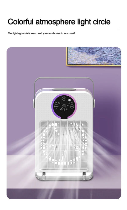 Home desktop air conditioning fan dormitory USB mini electric fan refrigeration air conditioning office small mobile air cooler