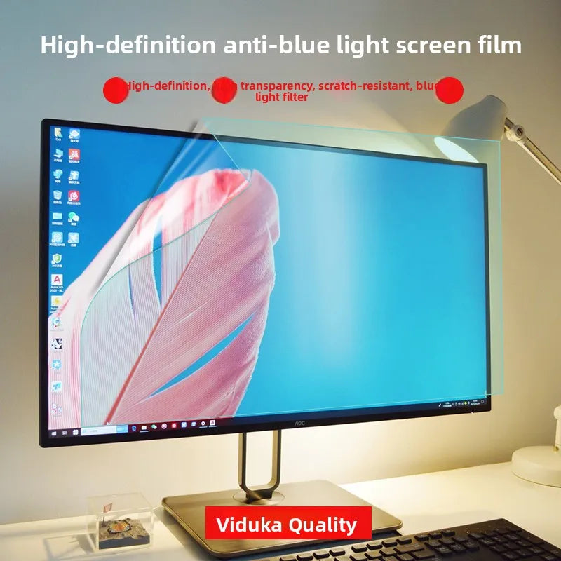 Blue Light Bloing Cuter Screen Protector Anti Reflective Eye Protection Film Desktop 24 Inch Radiation Free Static Absor...