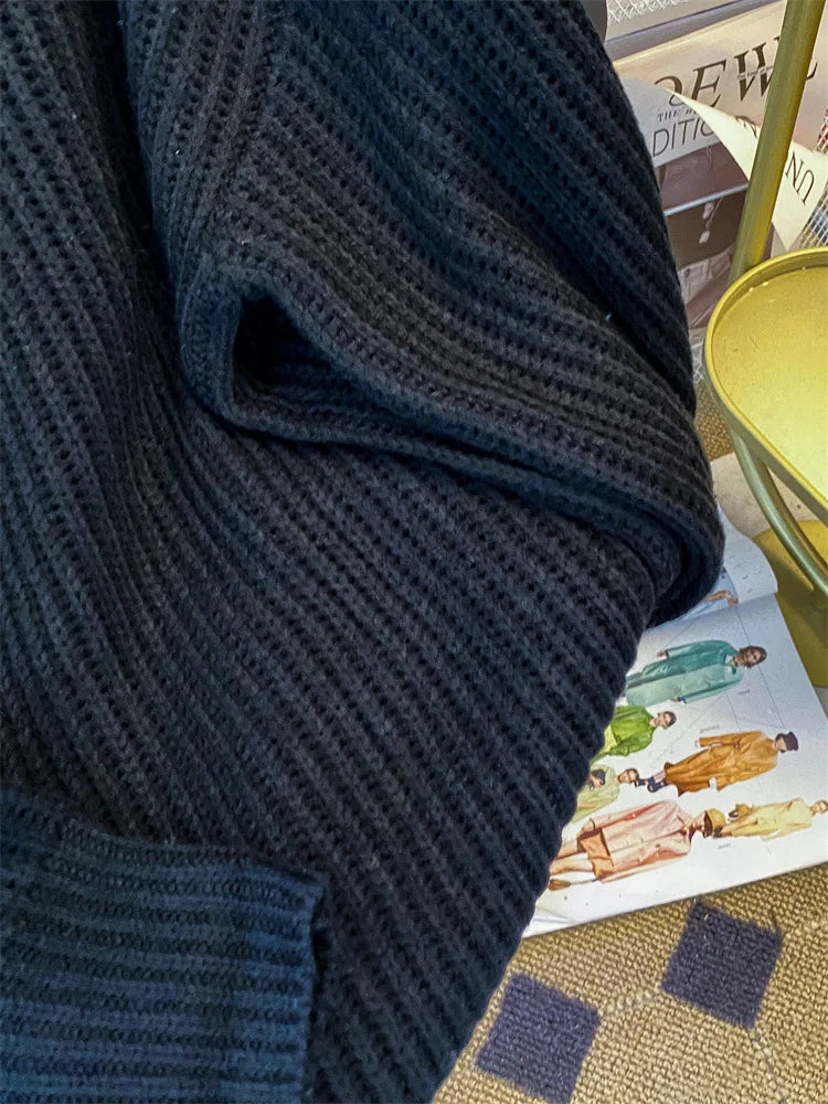 Syiwidii Oversized Sweaters for Women Knit Pullover Spring Autumn Winter Long Sleeve Causal Fashion Elegant Ladies Loose Jumpers