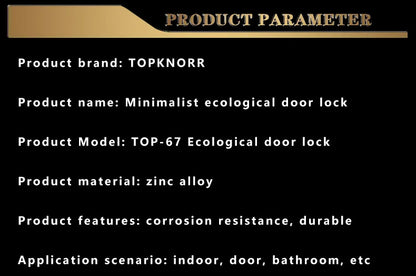 TOPKNORR Room Door Lock Indoor Magnetic Mute Ecological Door Lock Wooden Door Bedroom Toilet Household Door Lock Door Handle