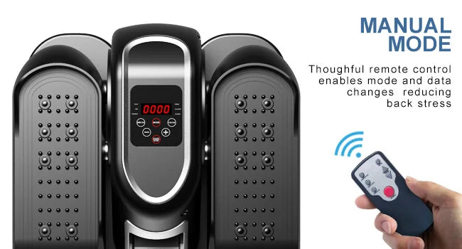 Under Desk Elliptical Machine, Ellipse Leg Exerciser W/Remote Control & 12 Adjustable Speeds, Quiet Elliptical Training