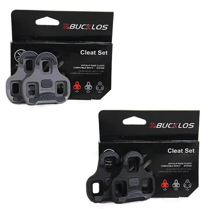 BUCKLOS for LOOK Keo Cleats Float Road Cycling Shoes Pedal Cleats for Look Keo Bike Self Locking Pedal Plate 4.5/9 Degree 1/2pc