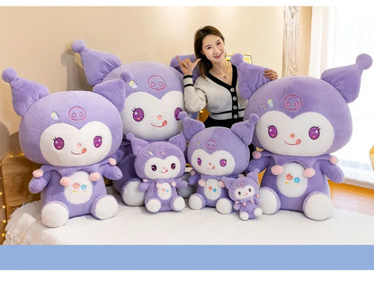 Big Size Dolls Kuromi Cartoon Anime Plush Stuffed Doll Room Decoration Peluche Pillow Kawaii Plushies Ornaments Gift