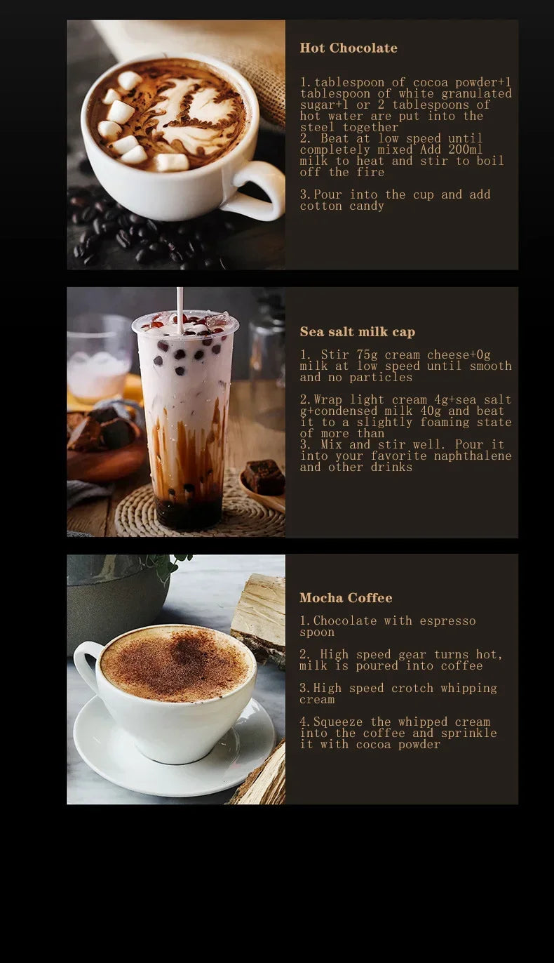 Cordless Home Kitchen Gadgets Electric Kitchens Accessories Milk Mixer Frother Mini Coffee Egg Beater Beating Tools Dining Bar