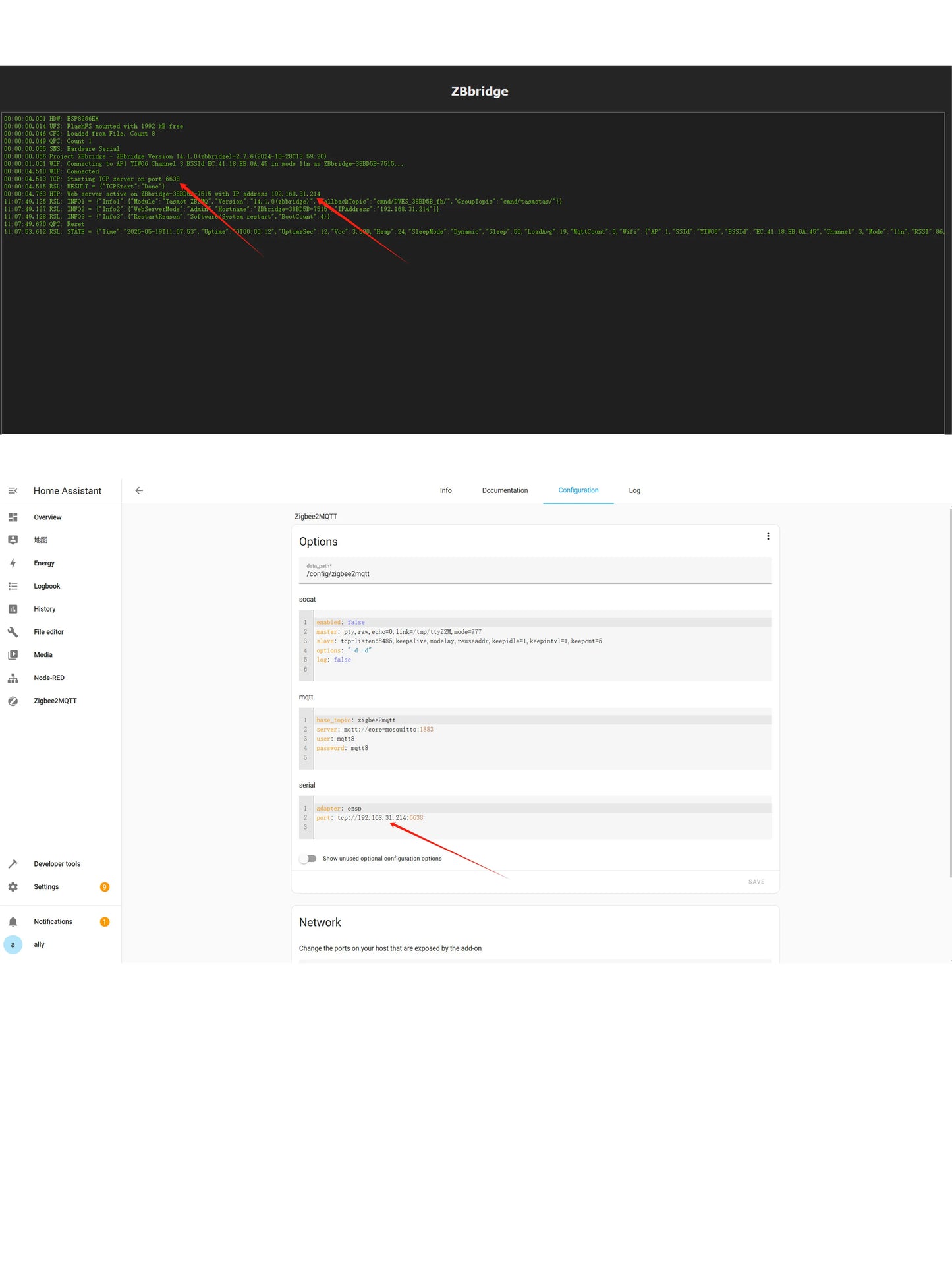 ZigBee 3.0 Smart Gateway Hub Smart Home Automation Ethernet Bridge Works with Tasmota Zigbee2MQTT Home Assistant 2025Newest